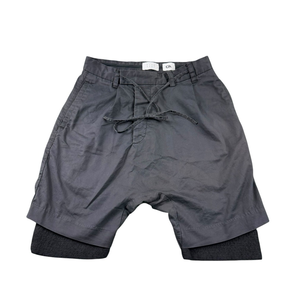 Chapter Blue Labyrinth Deep Navy Cotton Blend Drawstring Lounge Mens Short 28